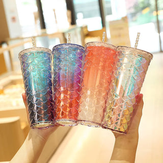 630ml Holographic Mermaid Tumbler for Kids (Random colour)