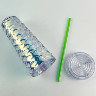 630ml Holographic Mermaid Tumbler for Kids (Random colour)