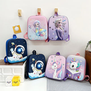 3D Kawaii Cartoon Schoolbag: Durable Nylon Backpacks for Toddlers