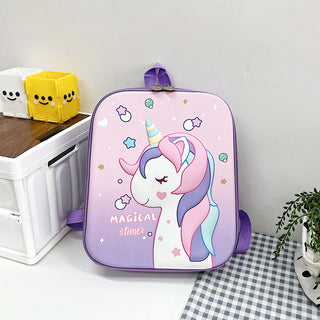 3D Kawaii Cartoon Schoolbag: Durable Nylon Backpacks for Toddlers