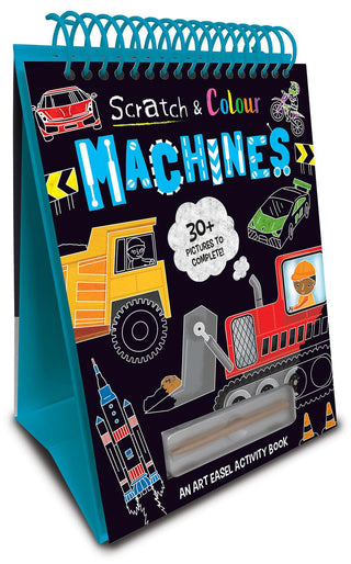 Interactive Scratch & Colour: Machines Book