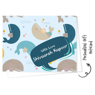 Personalised Gift Notecard - Sea Party (18pcs) (PREPAID ONLY)