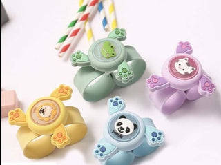 Cute Design Silicone Slap Band with Spinner for Kids (Random Color)