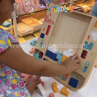 Colourful Blocks: Wooden Tetris Puzzle for Kids