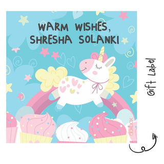 Gift Labels - Unicorn Love (24pcs) (PREPAID ONLY)