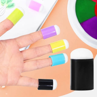 10pc Sponge Finger Paint Tool Preschool Kids Art & Craft