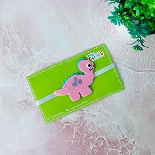 Roaring Love: Handmade Felt Pink Baby Dino Rakhi – A Playful Bond of Sibling Joy