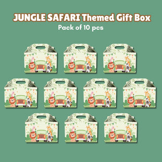 Jungle Theme Gift Paper Box Pack of 10