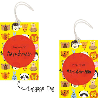 Luggage Tags - Animal Faces - Pack of 2 Tags - PREPAID ONLY