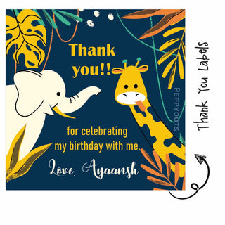 Thank you Labels - Animal Fun (24pcs) (PREPAID ONLY)