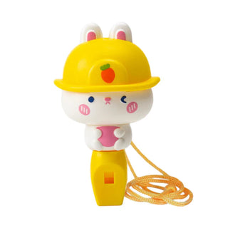 3D Cute Animal Design Whistle Toy with Lanyard