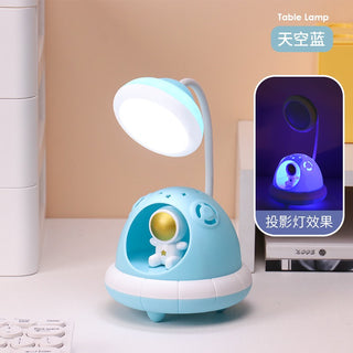 Cartoon Animal in UFO Design Table Desk LED Lamp