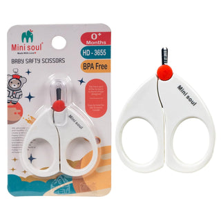 Baby Safety Scissor for Nail Trimming (Random Color)