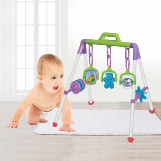 Easy Assembly Baby Play Gym with 5 Activity Toys for Infant Babies