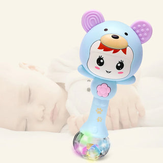 Colorful LED Rattle Music Hammer Toy for Infant Babies