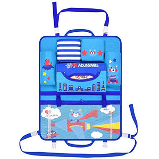 Baby Cartoon Car Seat Organizer (Blue)