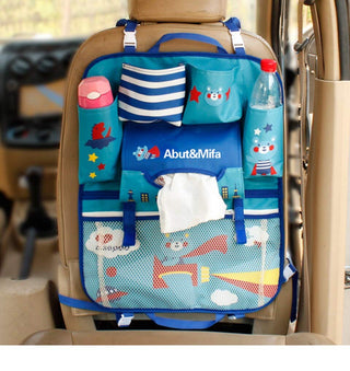 Baby Cartoon Car Seat Organizer (Blue)