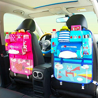 Baby Cartoon Car Seat Organizer (Blue)