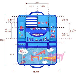 Baby Cartoon Car Seat Organizer (Blue)