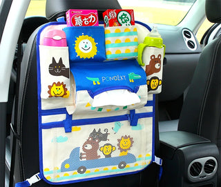 Baby Cartoon Car Seat Organizer (Blue)