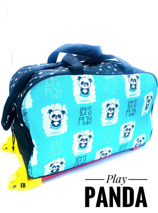 panda duffle bag with wheels