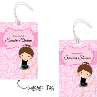 Luggage Tags - Ballet - Pack of 2 Tags - PREPAID ONLY