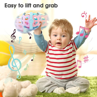 Baby Rattle Ball - Teething Sensory Montessori Toy for Infants