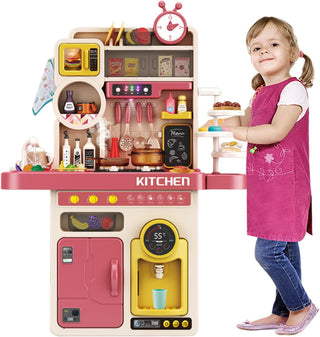 89 Pcs Play House Full Kitchen Toys Set for Children Pretend Play