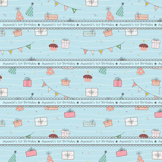 Personalised Wrapping paper - Birthday (10pcs) (PREPAID)