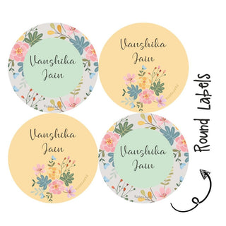 Round Waterproof Label - Bouquet (70 Pcs) (PREPAID ONLY)