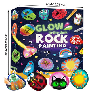 Glow in The Dark Rock Painting Kit for Kids