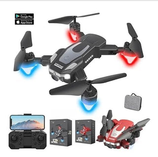 Foldable HD Camera Drone for Kids with Dual Lens & 360° Stunts