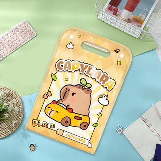 Capybara Portable A4 Cute File Folder Bag with 12 Layers