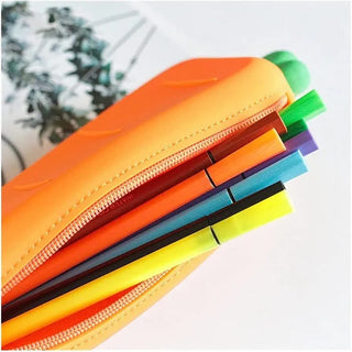 Carrot Design Silicone Pouch for Kids (1pc)