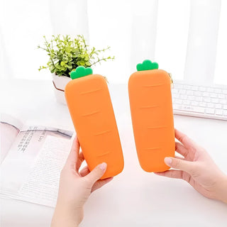 Carrot Design Silicone Pouch for Kids (1pc)