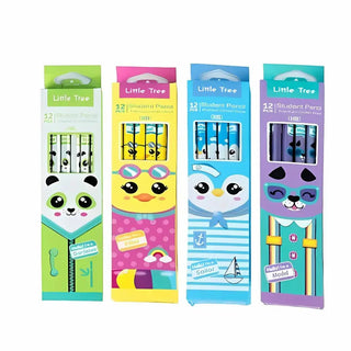 Cute Animal Design Pencil Set (Set of 12) (Random)