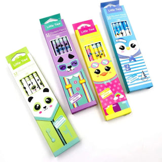 Cute Animal Design Pencil Set (Set of 12) (Random)