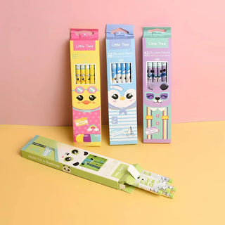 Cute Animal Design Pencil Set (Set of 12) (Random)