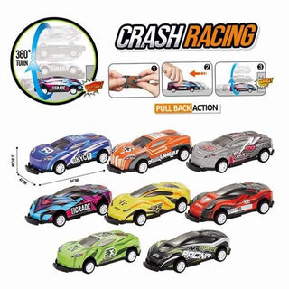 Crash Racing Mini Toy Stunt Cars for Kids (Random Colour)