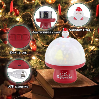 Christmas-Theme 3 in 1 Night Light Projector Lamp