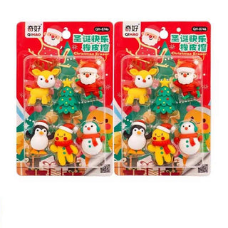 Christmas Theme Eraser Gift Set Pack of 6