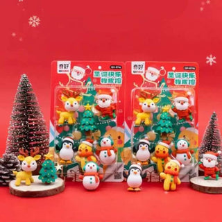 Christmas Theme Eraser Gift Set Pack of 6