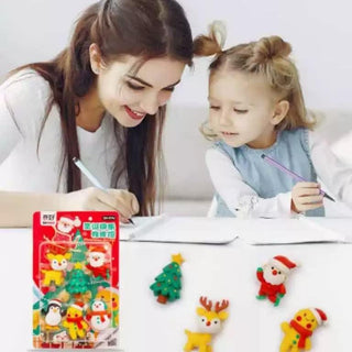 Christmas Theme Eraser Gift Set Pack of 6