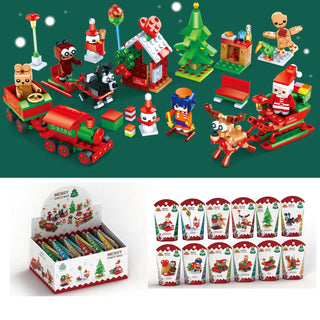 Christmas theme Mini Bricks Set (Random Design) (Pack of 1)