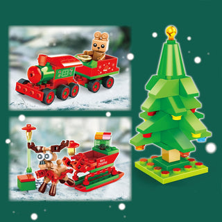 Christmas theme Mini Bricks Set (Random Design) (Pack of 1)