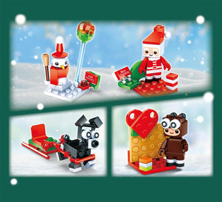 Christmas theme Mini Bricks Set (Random Design) (Pack of 1)