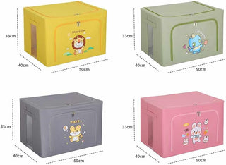 1pc Cartoon Animal Design Clothes Storage Collapsible Box