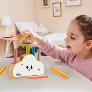 Cots and Cuddles Wooden Cloudy Pop Up Toy for Kids