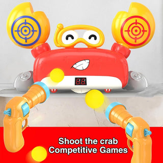 Interactive Soft Bullet Shooting Electric Crab Toy for Kids