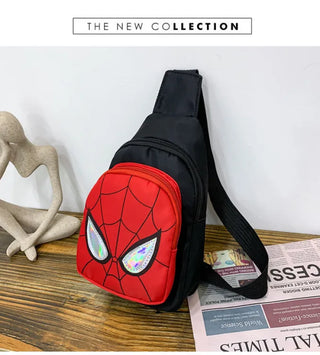 Spiderman Design Mini Crossbody Bag for Kids (Black)